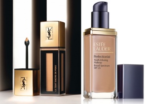 Fall-2014-New-Foundations-YSL-Le-Teint-Encre-de-Peau-and-Estee-Lauder-Perfectionist-Youth-Infusion-Makeup
